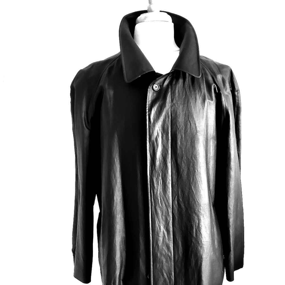 Burberry Men's Linen Coated Trench Coat